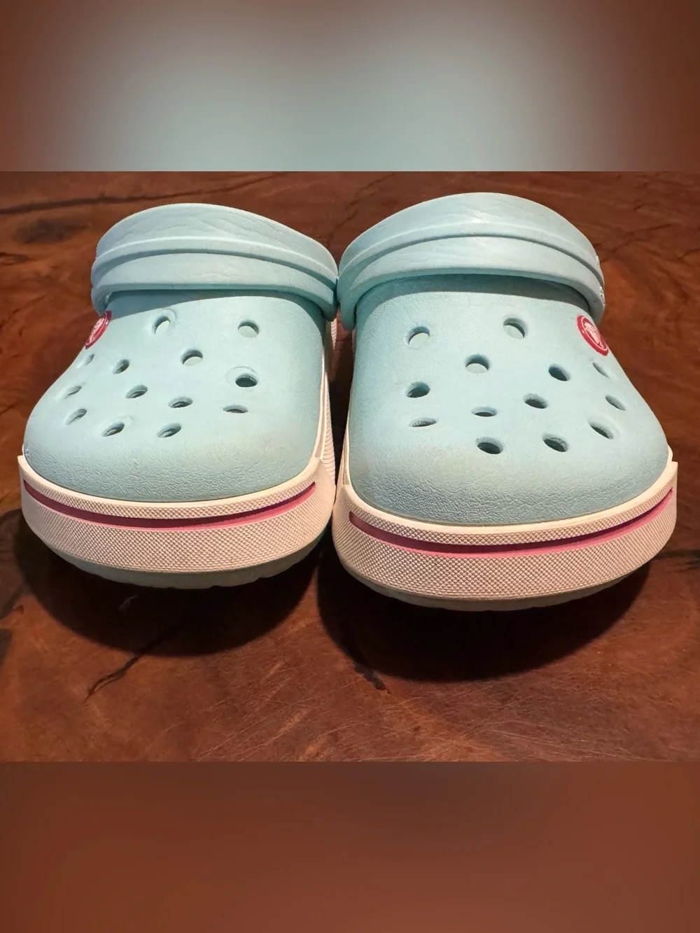 CROCS Kids Light Aqua Slip-On